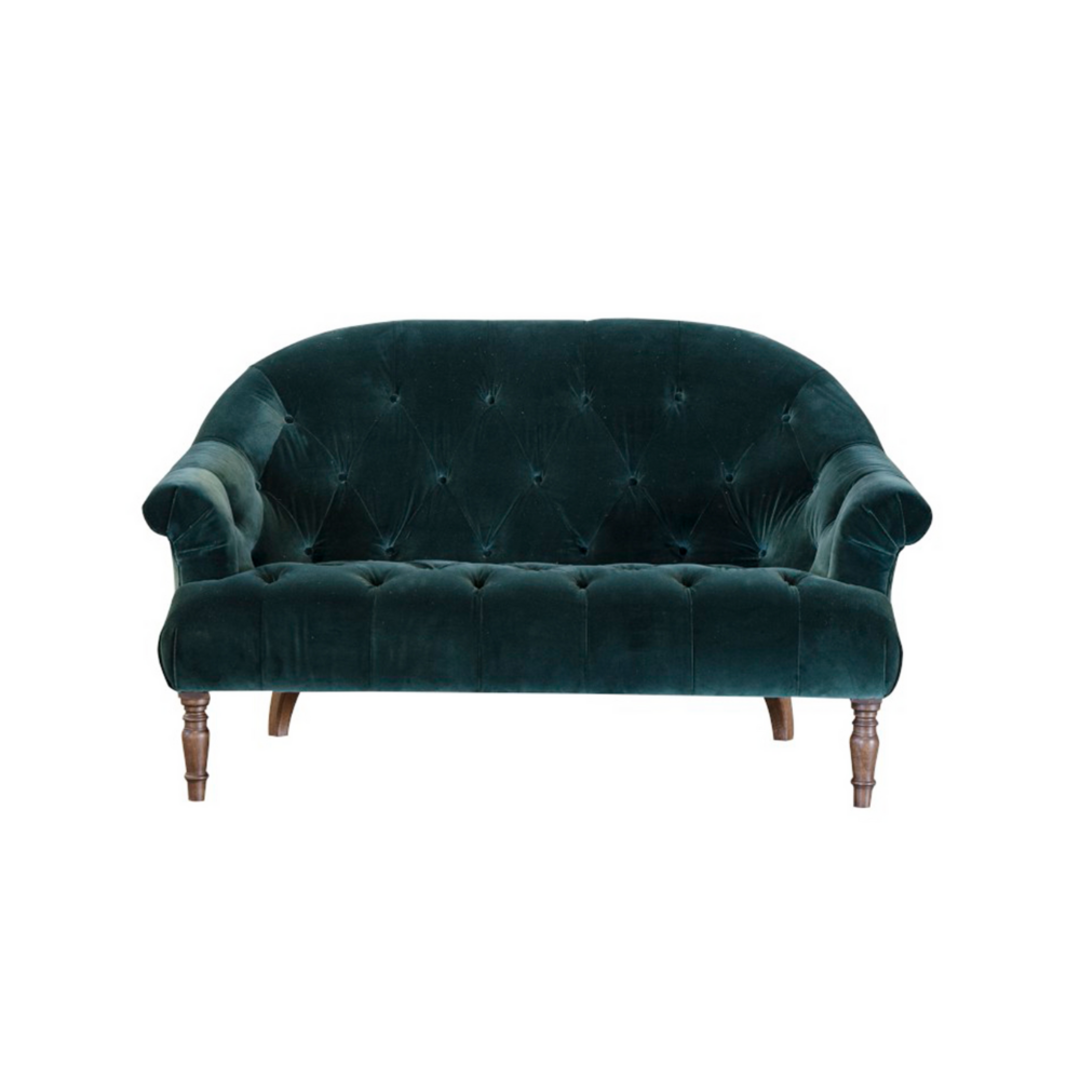 A&J Imogen 2 Seater Sofa velvet - Plush Honeycreeper image 0